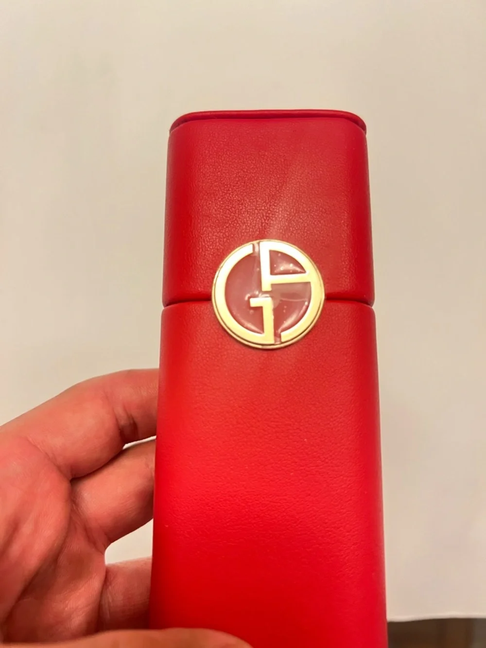 New Giorgio Armani Beauty Vanity Holder Box‎ Lipstick Holder Leather Case
